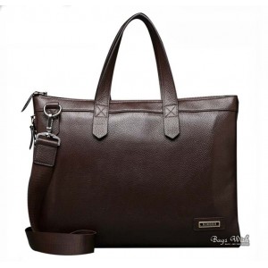 14 inch mens leather laptop bag coffee