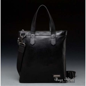 black leather shoulder bag