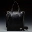 black leather shoulder bag