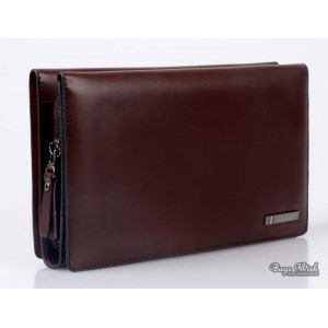 Brown leather bag for men