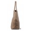 khaki Leather tote handbag