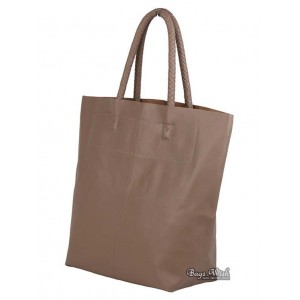 cowhide Leather tote handbag