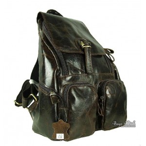 stylish leather backpack