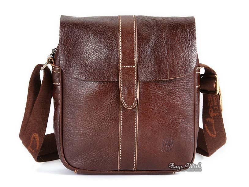 Leather bags men, leather mens messenger bag - BagsWish