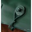 green leather shopping bag