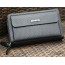 black Leather clutch bag