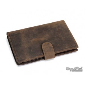 Quality leather wallets for men, brown personalized leather wallet