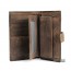 brown personalized leather wallet