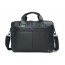 black Mens soft leather briefcase