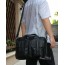 mens natural leather briefcase