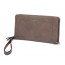 mens leather zipper wallet