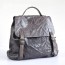 grey Best leather backpack