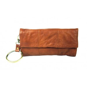 Ladies leather messenger bag, coffee leather bag