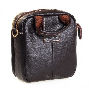 coffee soft leather messenger bag