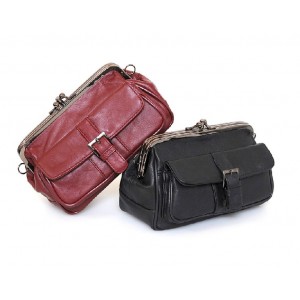 Womens messenger bag leather red, black travel messenger bag