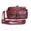 Womens red travel messenger bag