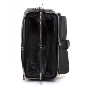 black travel messenger bag