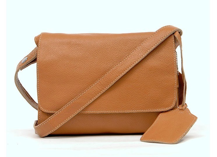 Leather messenger bag for women, leather purse - BagsWish