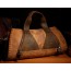 Distressed leather handbag