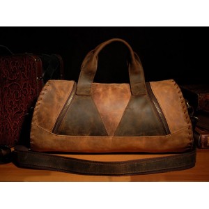 leather shoulder handbag