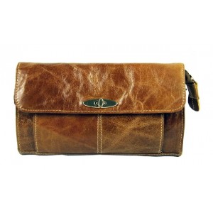 Small leather wallet for women, messenger bag leather