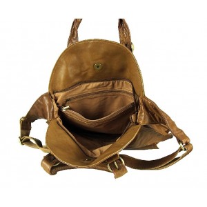 brown messenger bag leather women