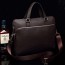 coffee Leather weekend bag