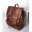 brown mens leather backpack