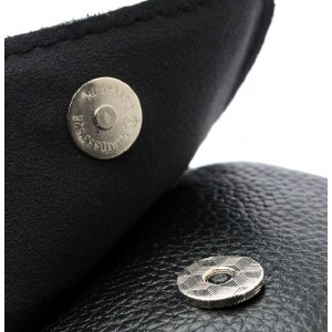 black leather travel pouch