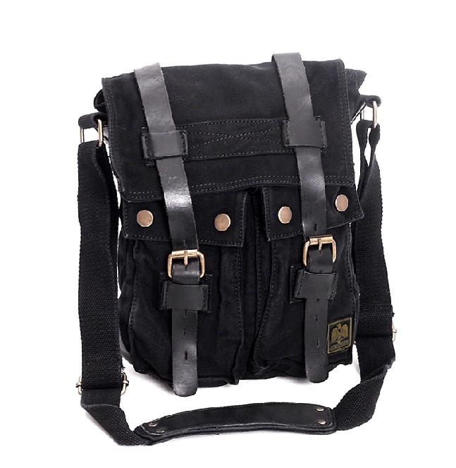 IPAD2 mens canvas shoulder bag, men&#39;s canvas satchel - BagsWish