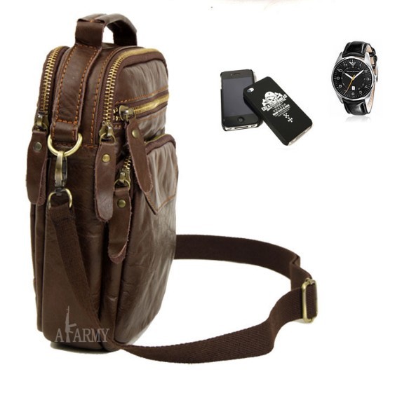 crossbody man bag leather