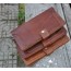 Men long leather wallet