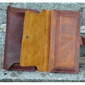 brown credit card clutch holder wallet purse