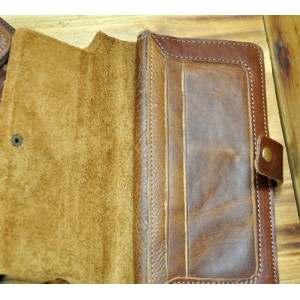 long leather wallet