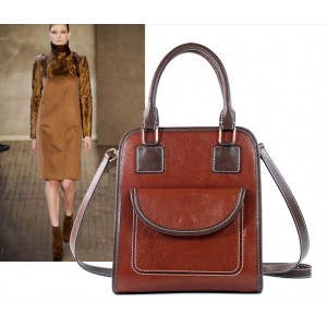 brown funky shoulder bag