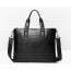 black lawyer briefcase leather