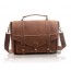 Antique leather briefcase brown