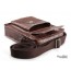 Men leather messenger bag