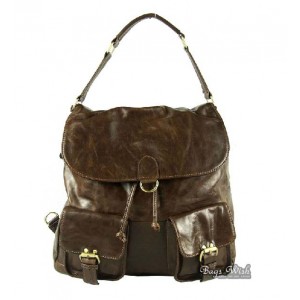 Handbag messenger bag, coffee shoulder backpack - BagsWish