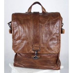 Men leather bag, leather womens backpack - BagsWish