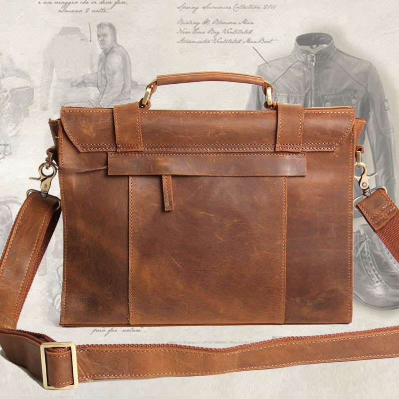 Lawyers briefcase, leather briefcase satchel - BagsWish