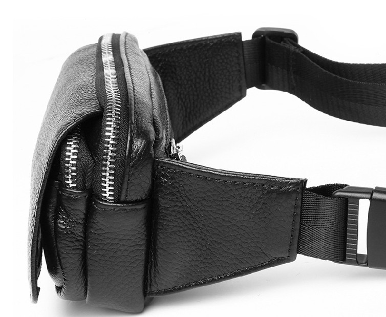 Leather waist purse, lumbar pack - BagsWish