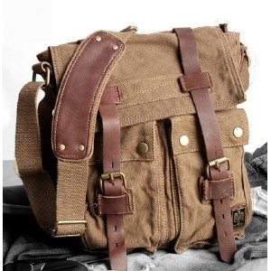 IPAD2 mens canvas shoulder bag, men's canvas satchel - BagsWish