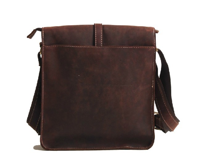 Leather messenger bags for men, funky messenger bag - BagsWish